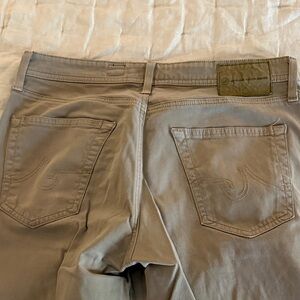 Ag Adriano Goldschmied Tan Jeans with Signature Back Pockets